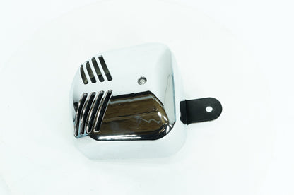 1984 - 1998 Harley-Davidson Touring Electra Glide Classic Horn Signal Klaxon Chrome Cover Ribbed