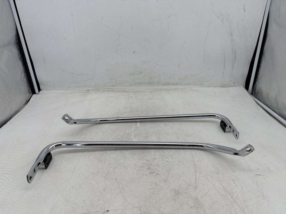 04 Harley Electra Glide CVO Eagle OEM Rear Left Right Saddlebag Guard Rails Bar
