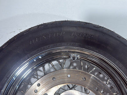 2002 Harley Heritage Softail Classic FLSTC OEM Front Rear Wheel Rim Tire Spoked