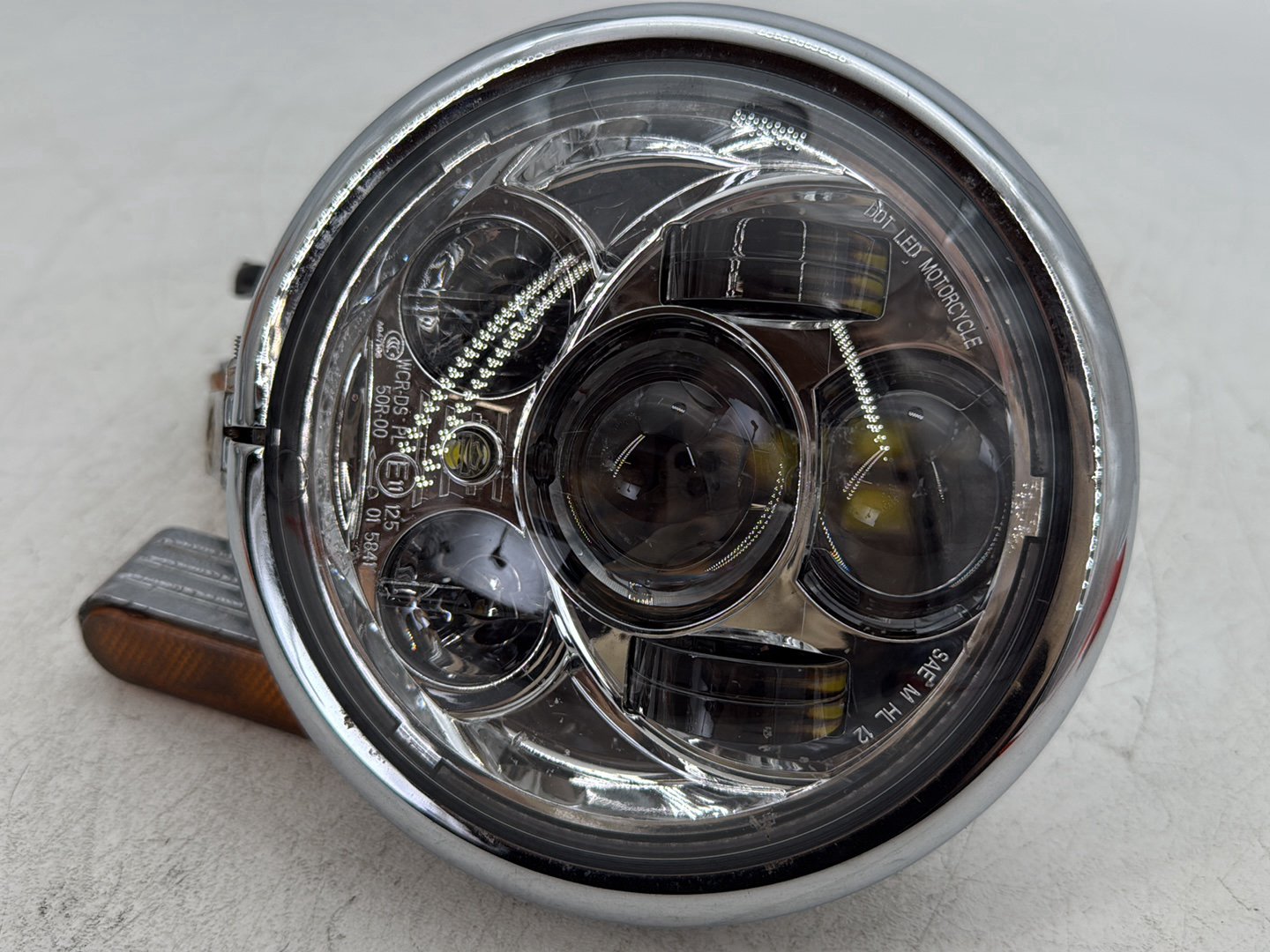 1998 Harley Softail Custom FXSTC OEM Headlight Headlamp Head Lamp Light LED