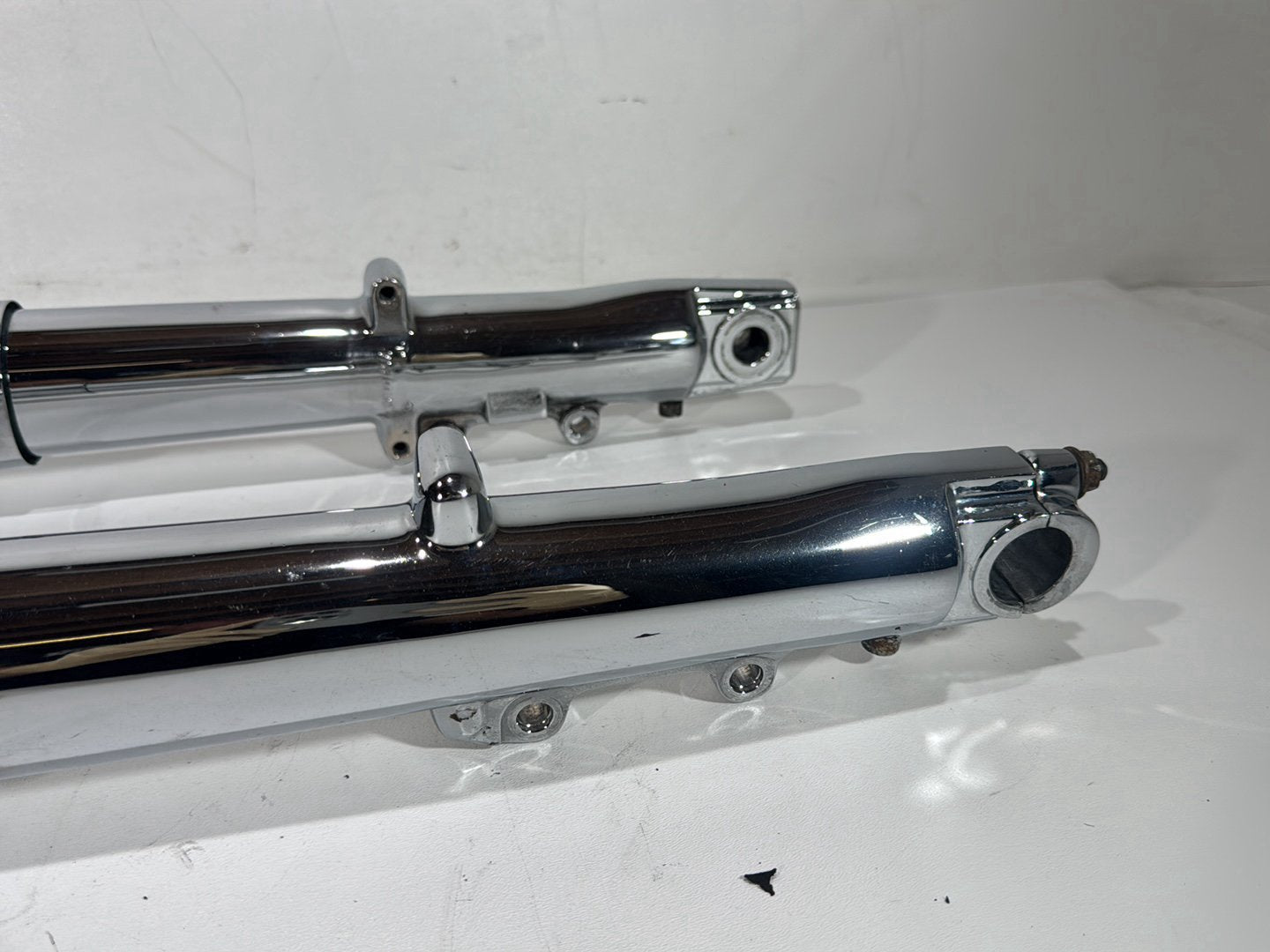 2003 Harley Electra Glide Touring Ultra FLHTCUI OEM Front Triple Tree Set & LH RH Fork Legs Sliders