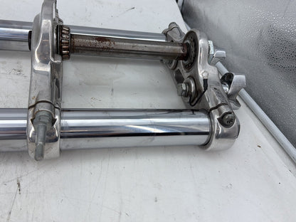 2006 Harley Dyna Super Glide Custom FXDCI OEM Front Triple Tree Set & LH RH Fork Legs Sliders