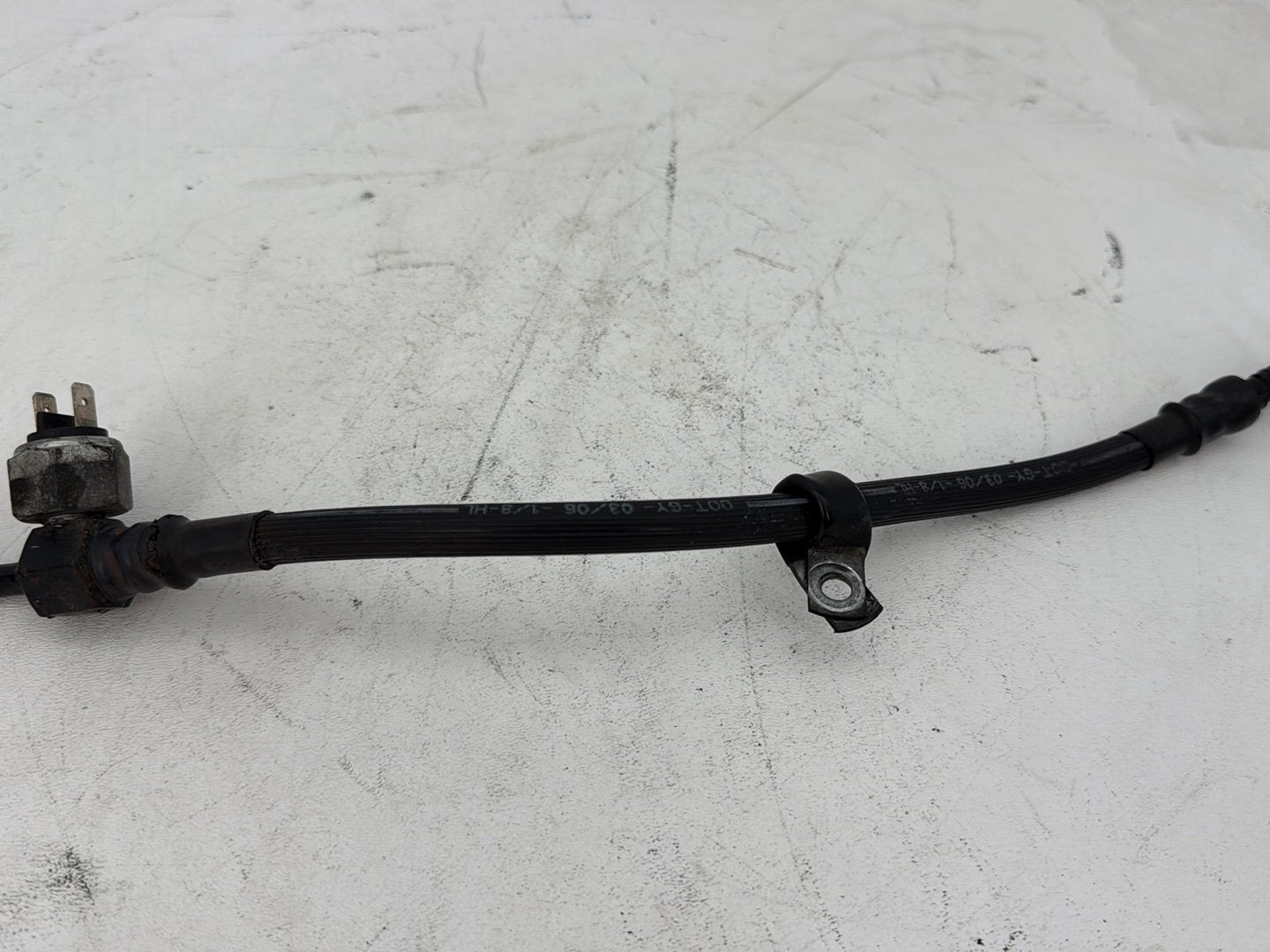 2006 Harley Dyna Super Glide Custom FXDCI OEM Rear Brake Hose Line Pipe