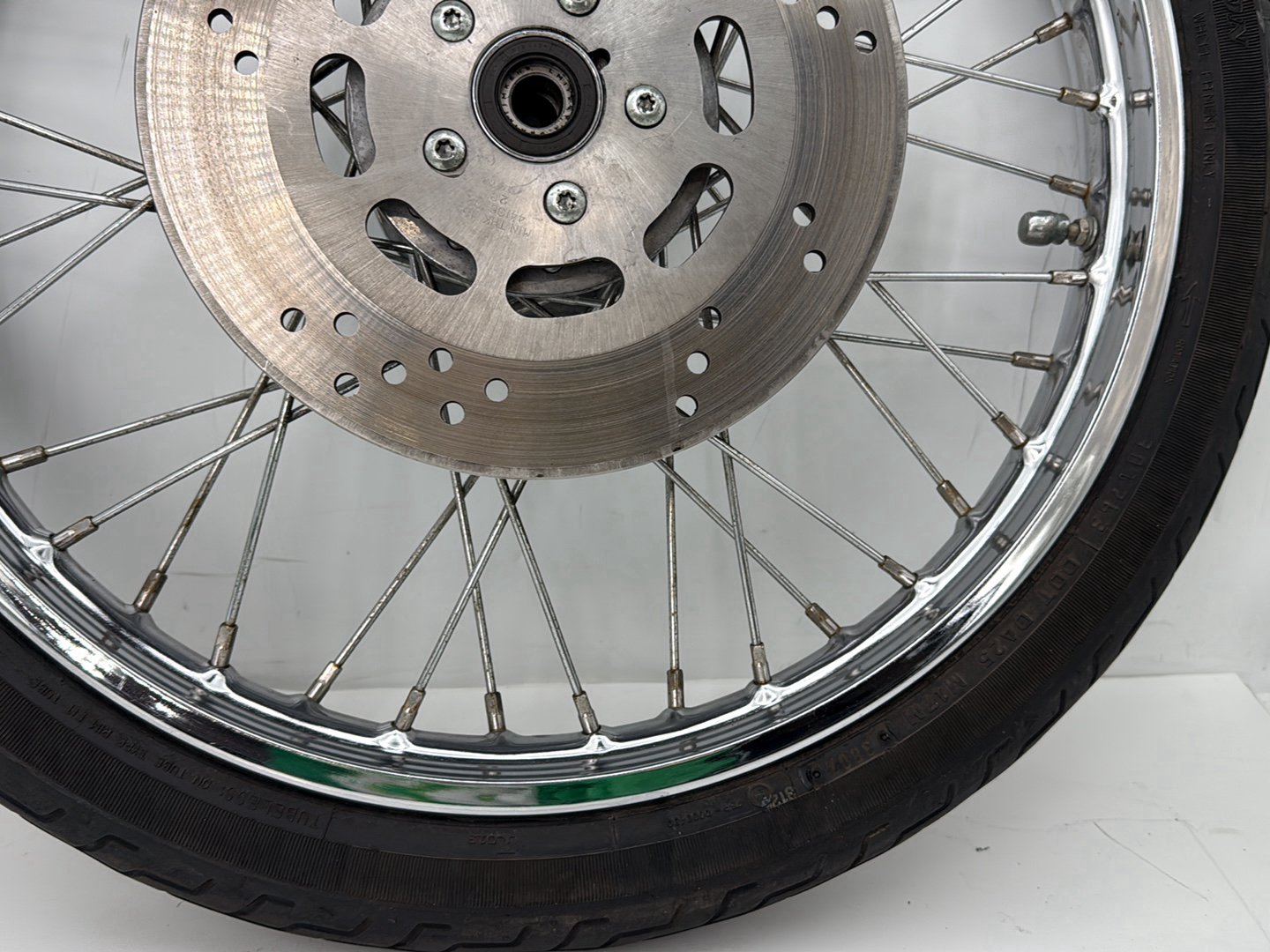 1993 Harley Sportster XLH883H Hugger 883 OEM Front Wheel Rim Tire Spoked