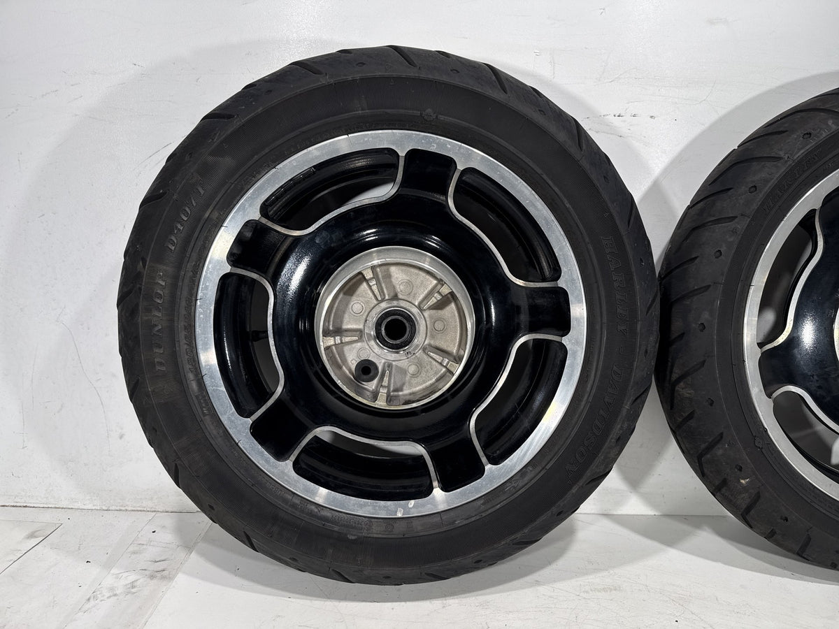 2010 Harley Road King Touring Police OEM Front & Rear Wheel Rim Tire 17" 16"