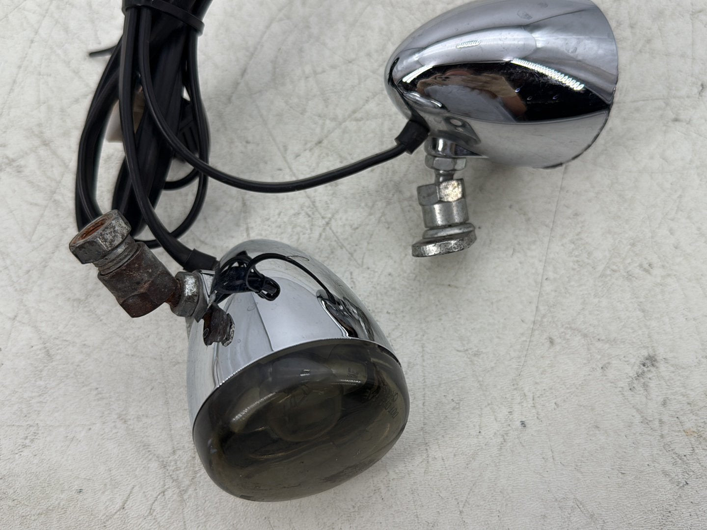 2012 Harley Dyna Super Glide Custom FXDCI OEM Front Left Right Turn Signal Indicators