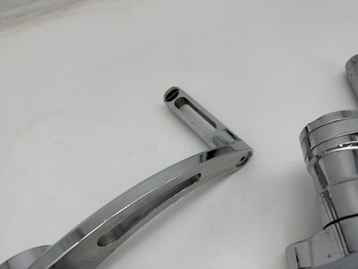 1994 Harley Softail Custom Left Right Foot Brake Control Pegs Kuryakyn Slotted
