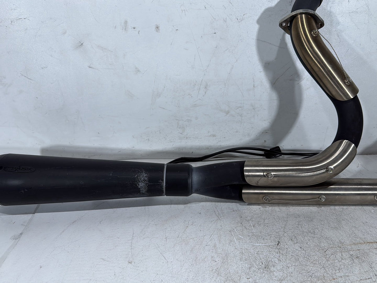 2011 Harley Road Glide Touring FLTRX Exhaust System Header Pipe TRASK 2 into 1