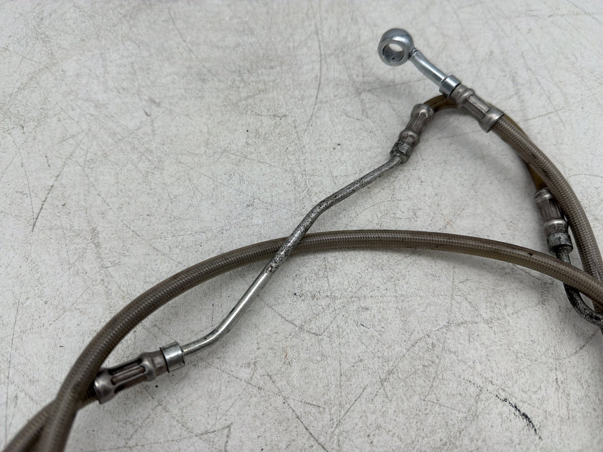 2009 Harley Electra Glide Touring CVO Eagle OEM Front Brake Hose Line Pipe ABS