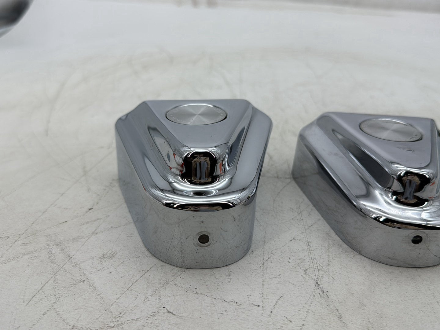 1997 Harley Softail FLSTC Heritage Classic Rear Wheel Axle Nut Covers Caps