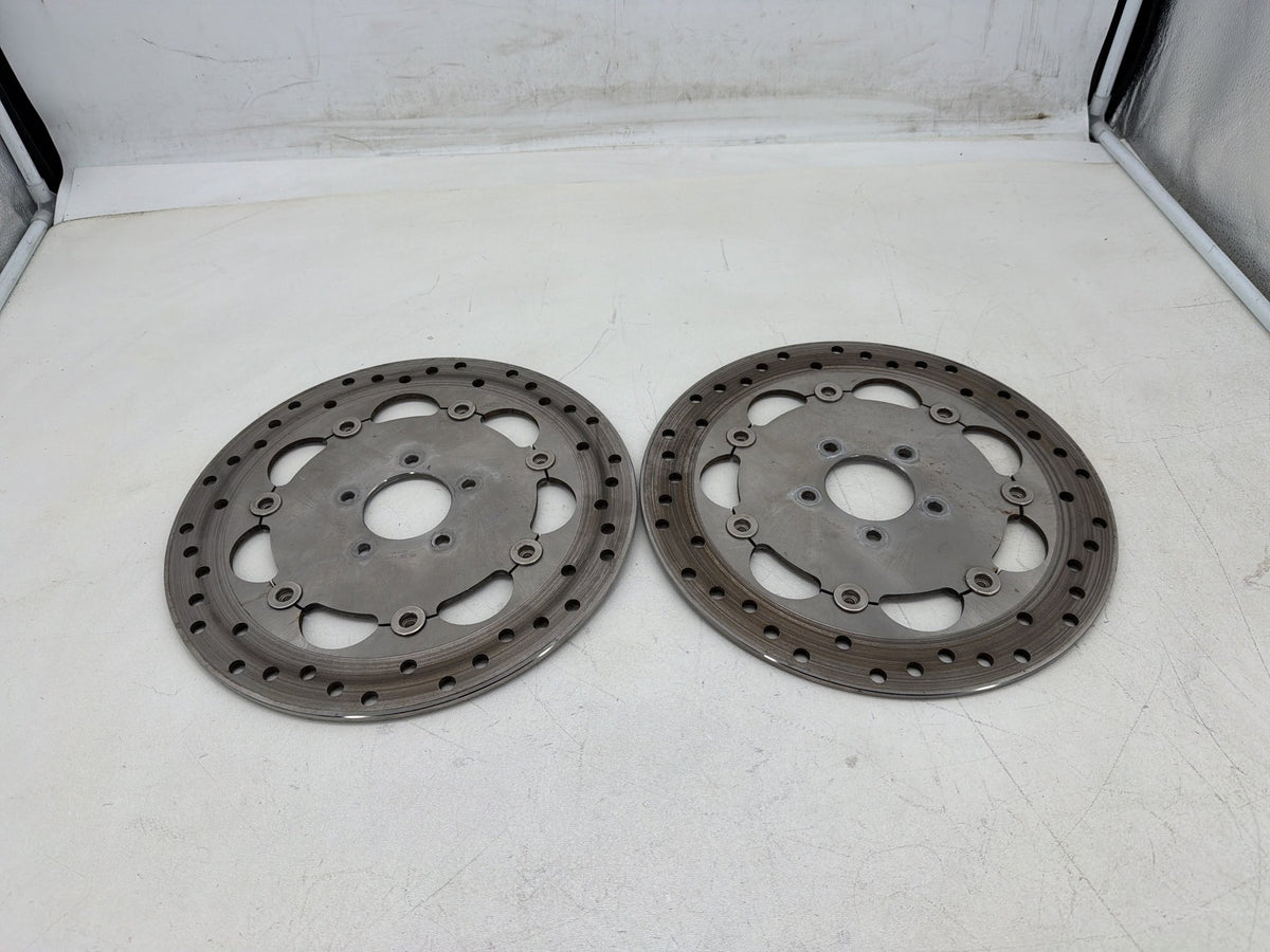 2016 Harley Dyna Fat Bob FXDF 103 OEM Front Brake Rotors Disc Pair