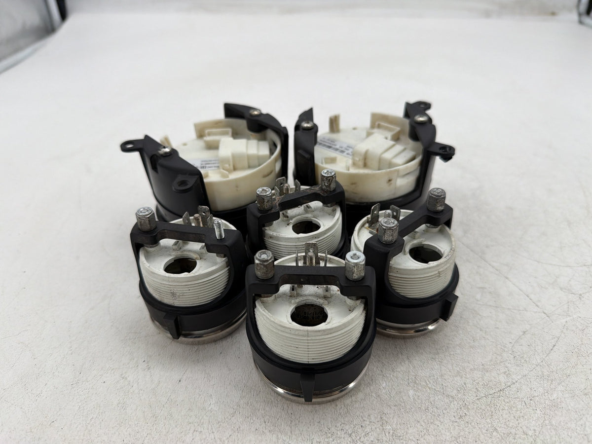11 Harley Street Glide Air Oil Volt Fuel Tacho Speedo Gauges Silver Face 61K
