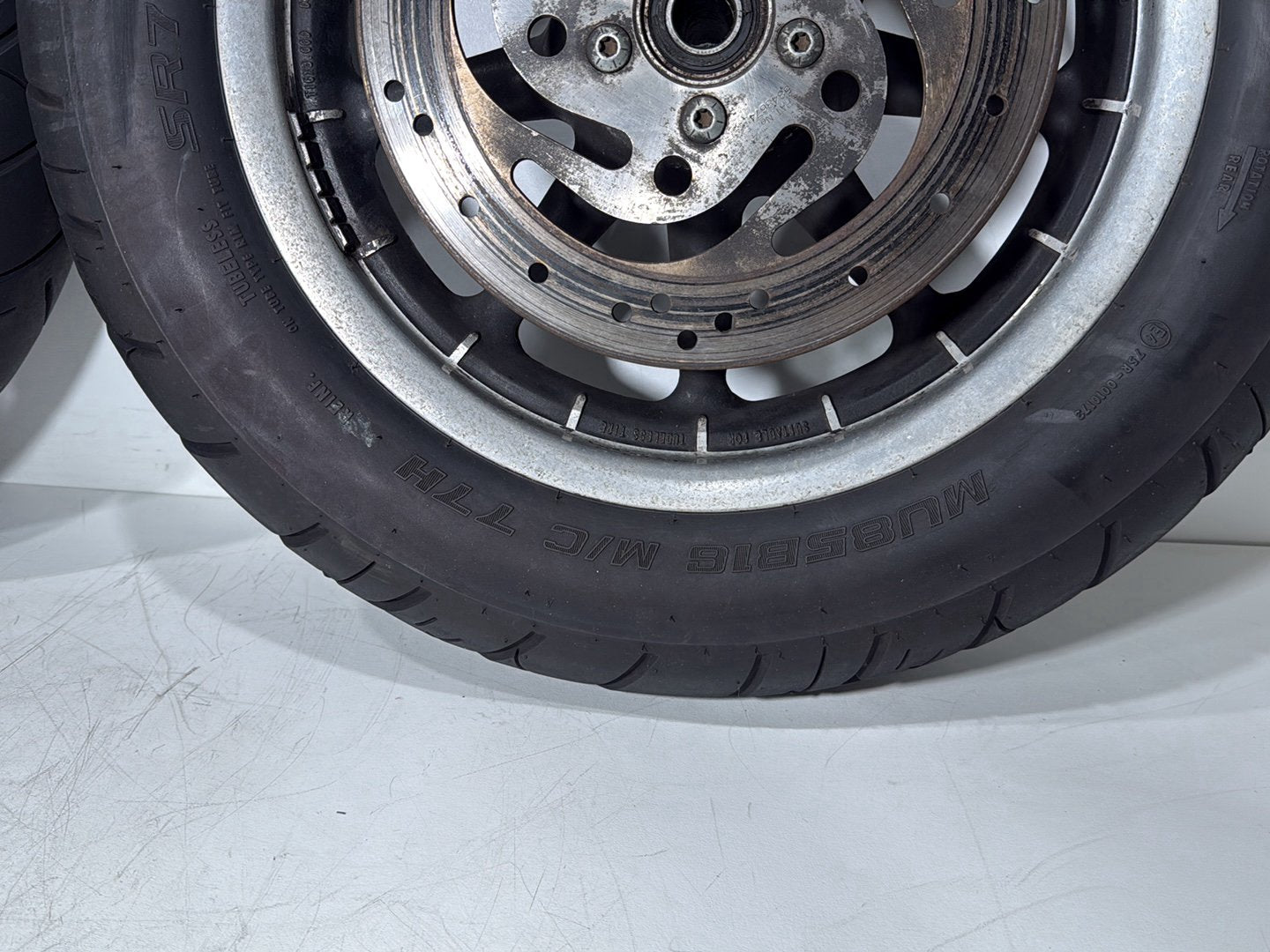 2006 Harley Touring FLHRI Road King OEM Front & Rear Wheel Rim Tire
