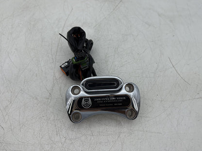 2008 Harley Dyna FXDL Low Rider Anniversary OEM Front Handlebar Riser Top Clamp Chrome