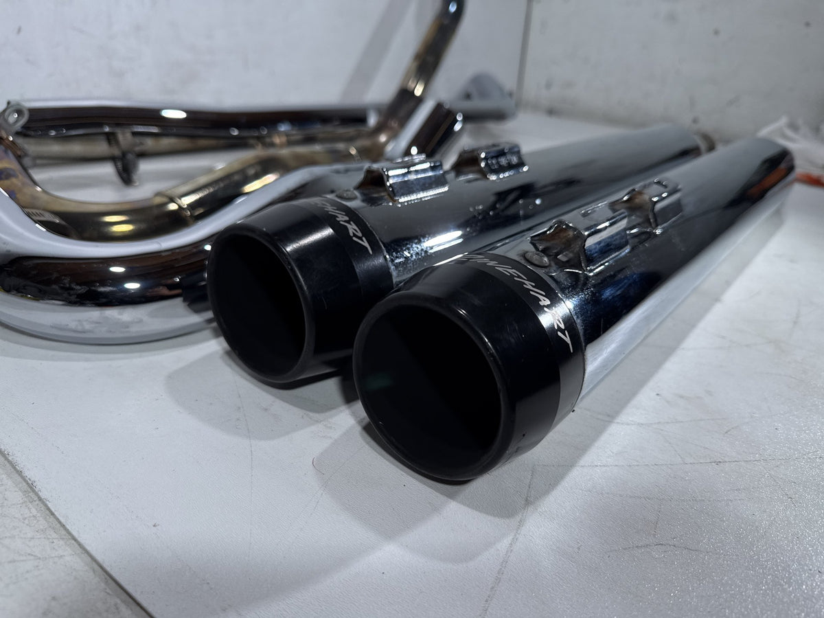 2002 Harley Electra Glide Touring Classic Exhaust Header Pipes Muffler RINEHART