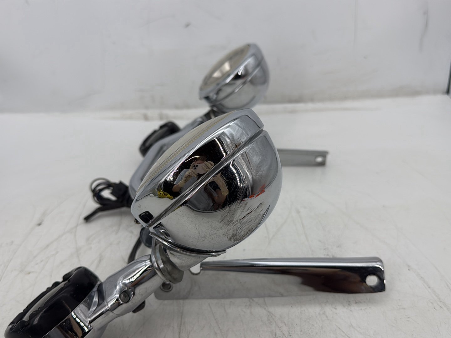 2006 Harley Softail FLSTCI Heritage Classic OEM Front Turn Signal Indicators Aux Light Bar
