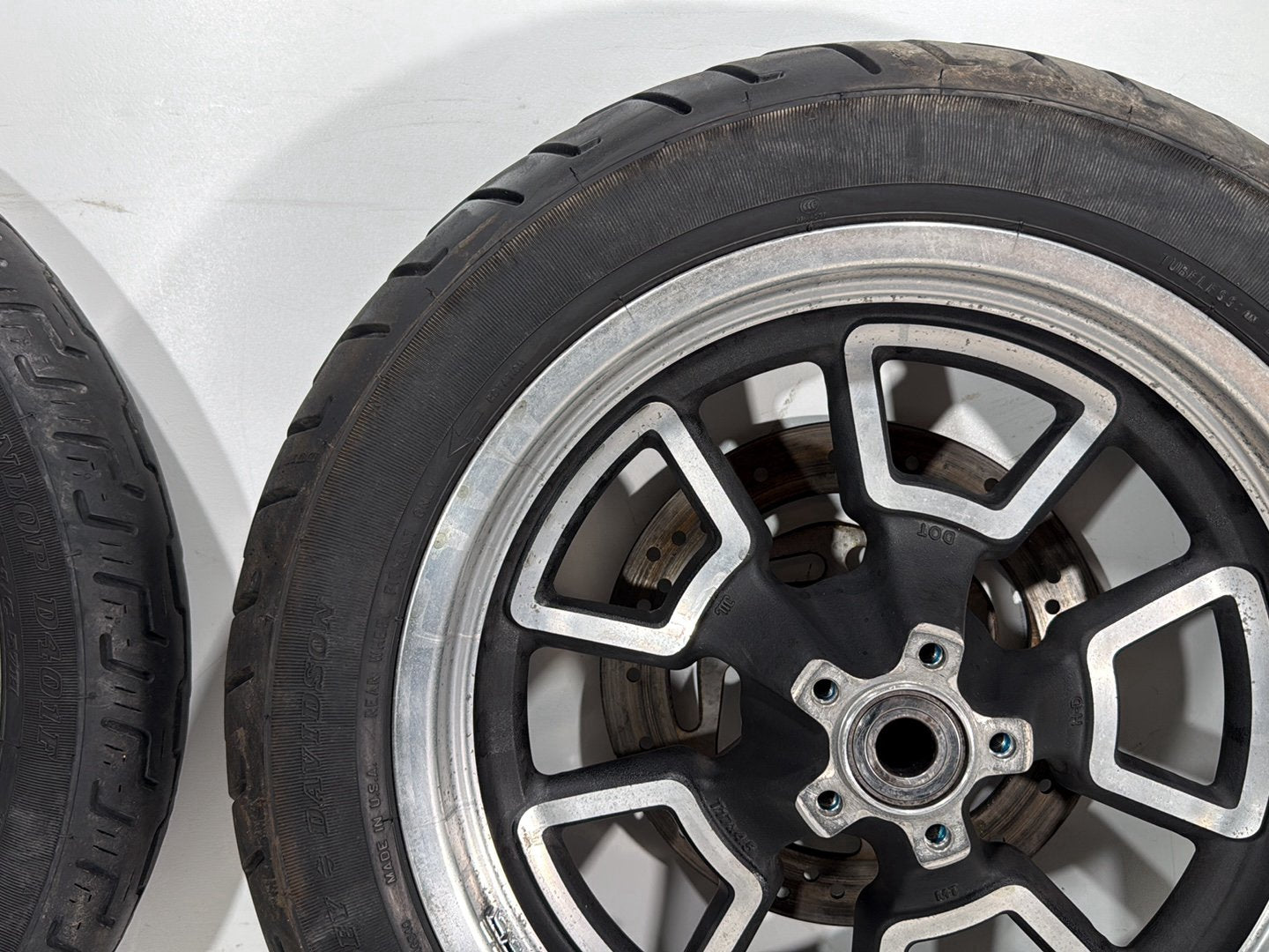 2015 Harley Dyna Low Rider FXDL OEM Front & Rear Wheel Rim Tire