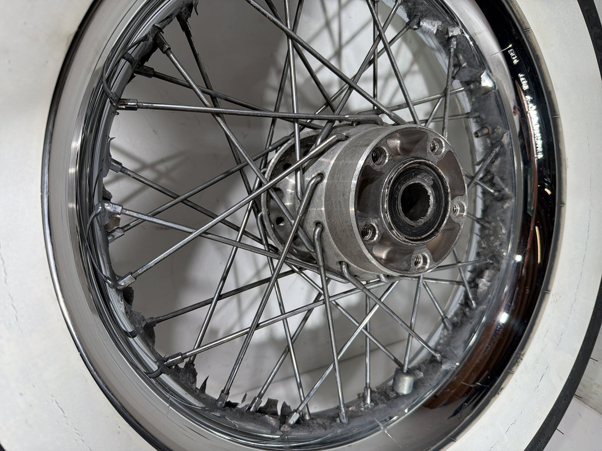 2004 Harley Electra Glide CVO Screamin OEM Front Rear Wheel Rim Tire Spoked 16"