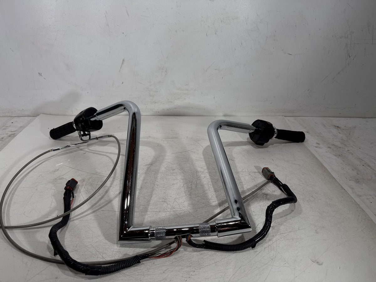 04 Harley Heritage Softail Classic Handlebars Left Right Switches Controls BENT