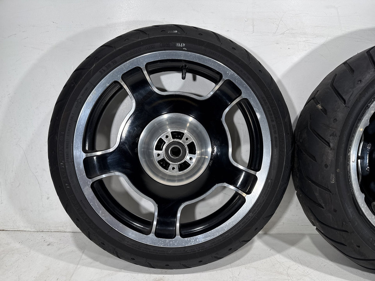 2012 Harley Street Glide Touring FLHX OEM Front & Rear Wheel Rim Tire 17" 16"