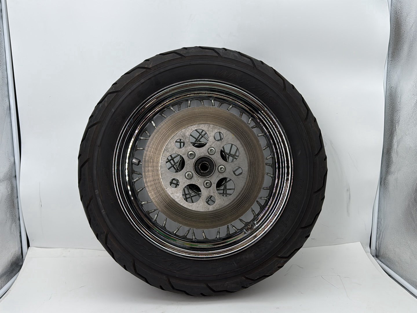 1993 Harley Sportster XLH883H Hugger 883 OEM Rear Wheel Rim Tire Spoked