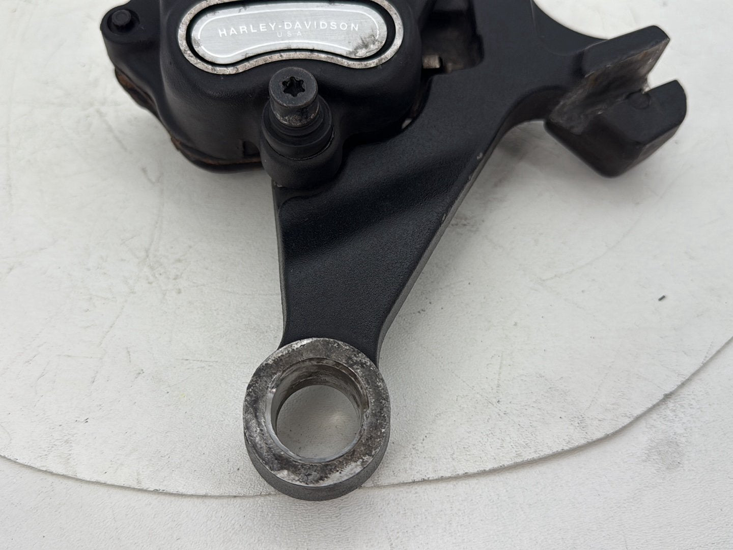 2012 Harley Dyna Fat Bob FXDF 103 OEM Rear Back Brake Caliper w/ Bracket