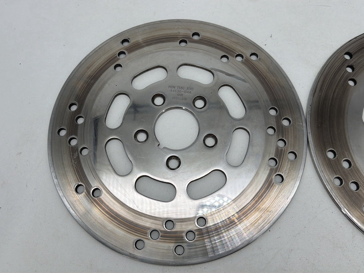1990 Harley Electra Glide Touring Sport OEM Front Brake Rotors Disc Pair