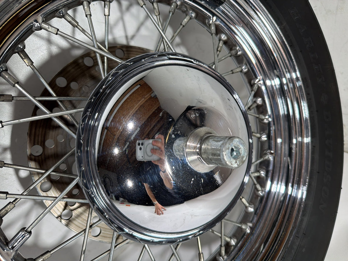 97 Harley Heritage Softail Classic Front Rear Wheel Rim Tire Spoked MT90B16 16"