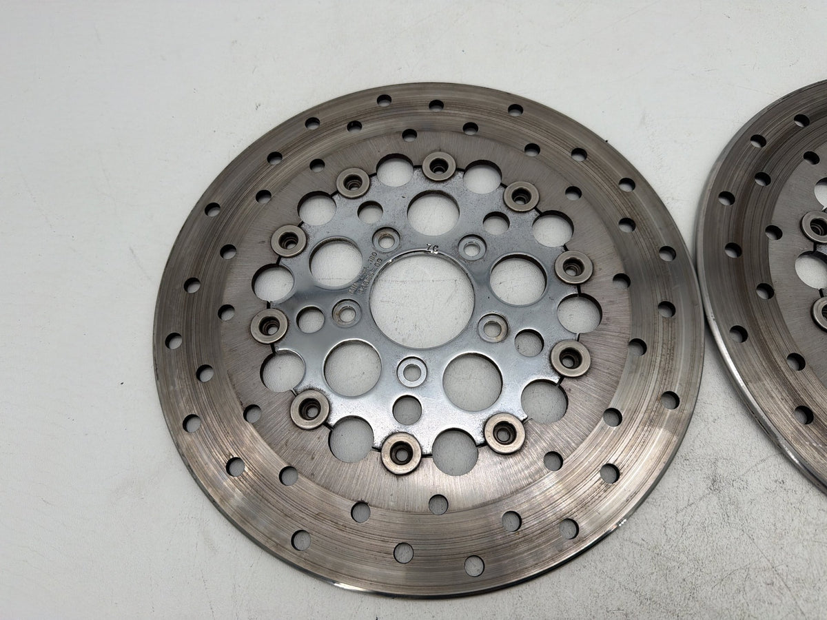 2007 Harley Electra Glide Touring CVO Eagle OEM Front Brake Rotors Disc Pair