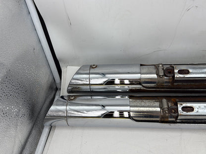2010 Harley Dyna Fat Bob FXDF Exhaust Header Pipes Vance & Hines SCRATCHED