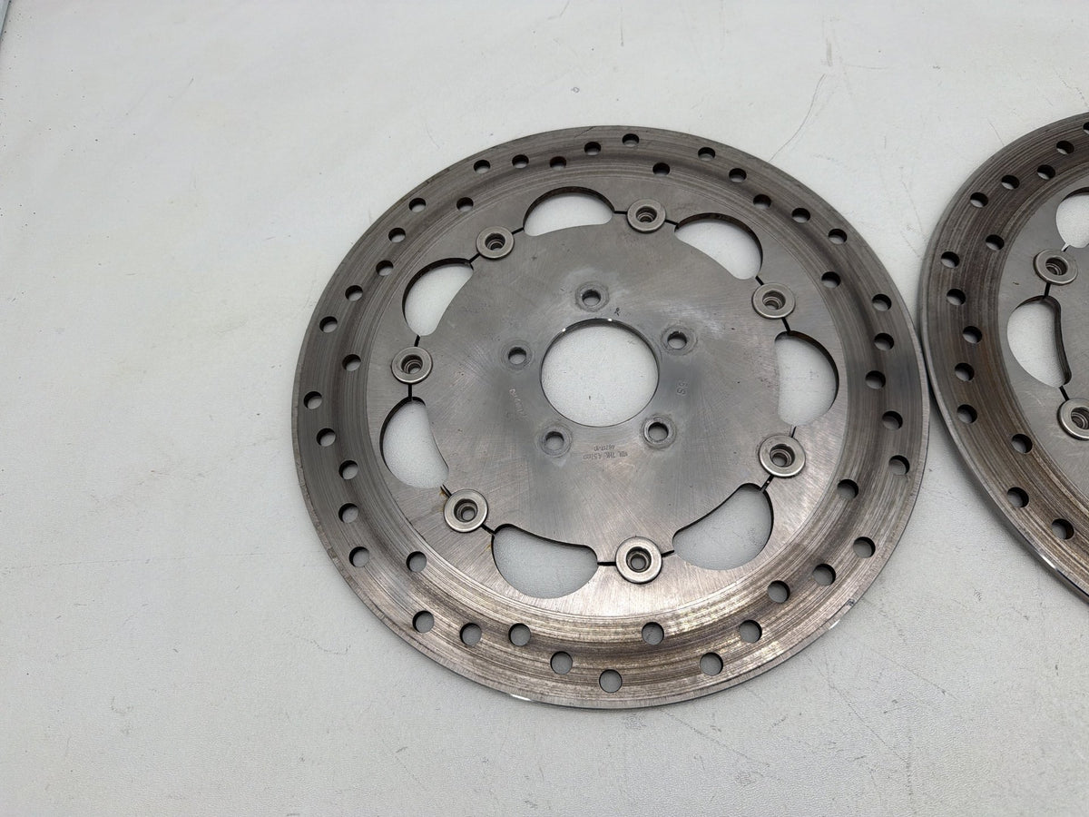 2016 Harley Dyna Fat Bob FXDF 103 OEM Front Brake Rotors Disc Pair