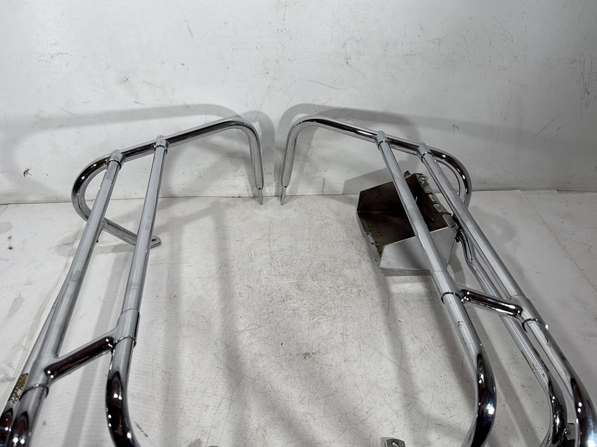 1990 Harley Electra Glide Touring OEM Rear Left Right Saddlebag Guard Rails Bar