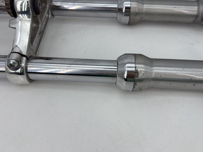 2009 Harley Sportster XL1200C 1200 Custom OEM Front Triple Tree Set & LH RH Fork Legs Sliders