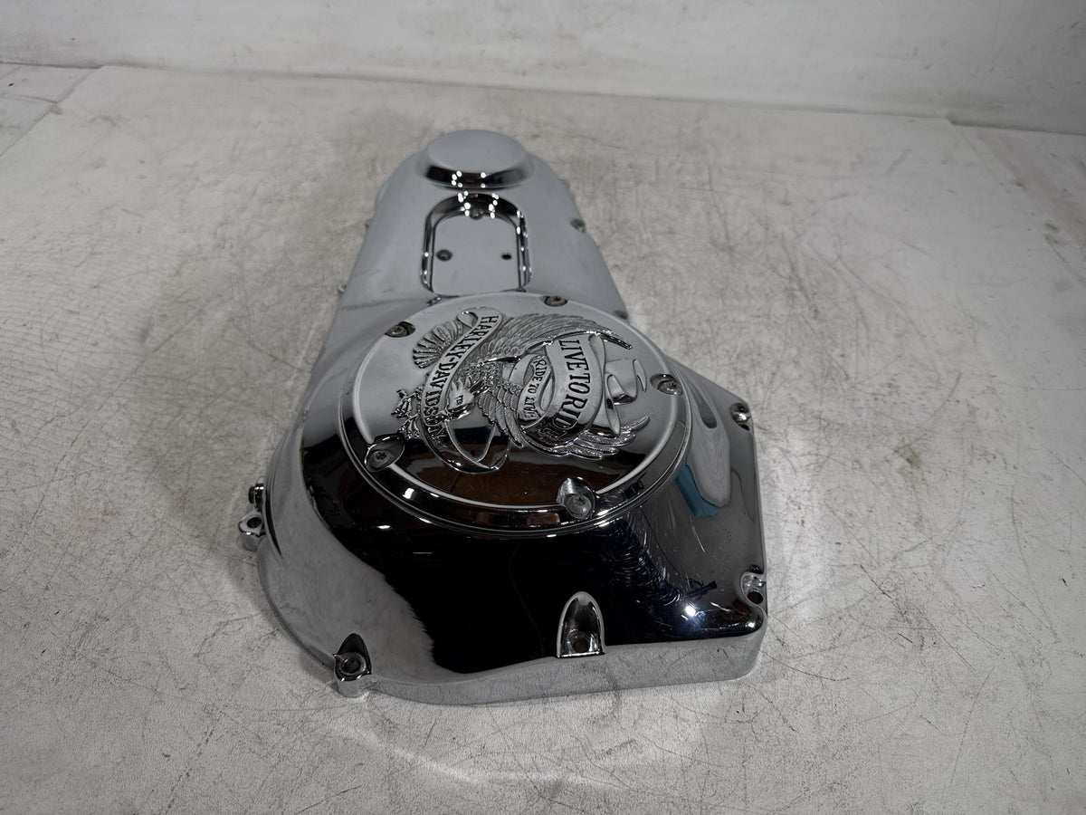 2001 Harley Fat Boy Softail FLSTF OEM Outer Primary Clutch Cover Scratched