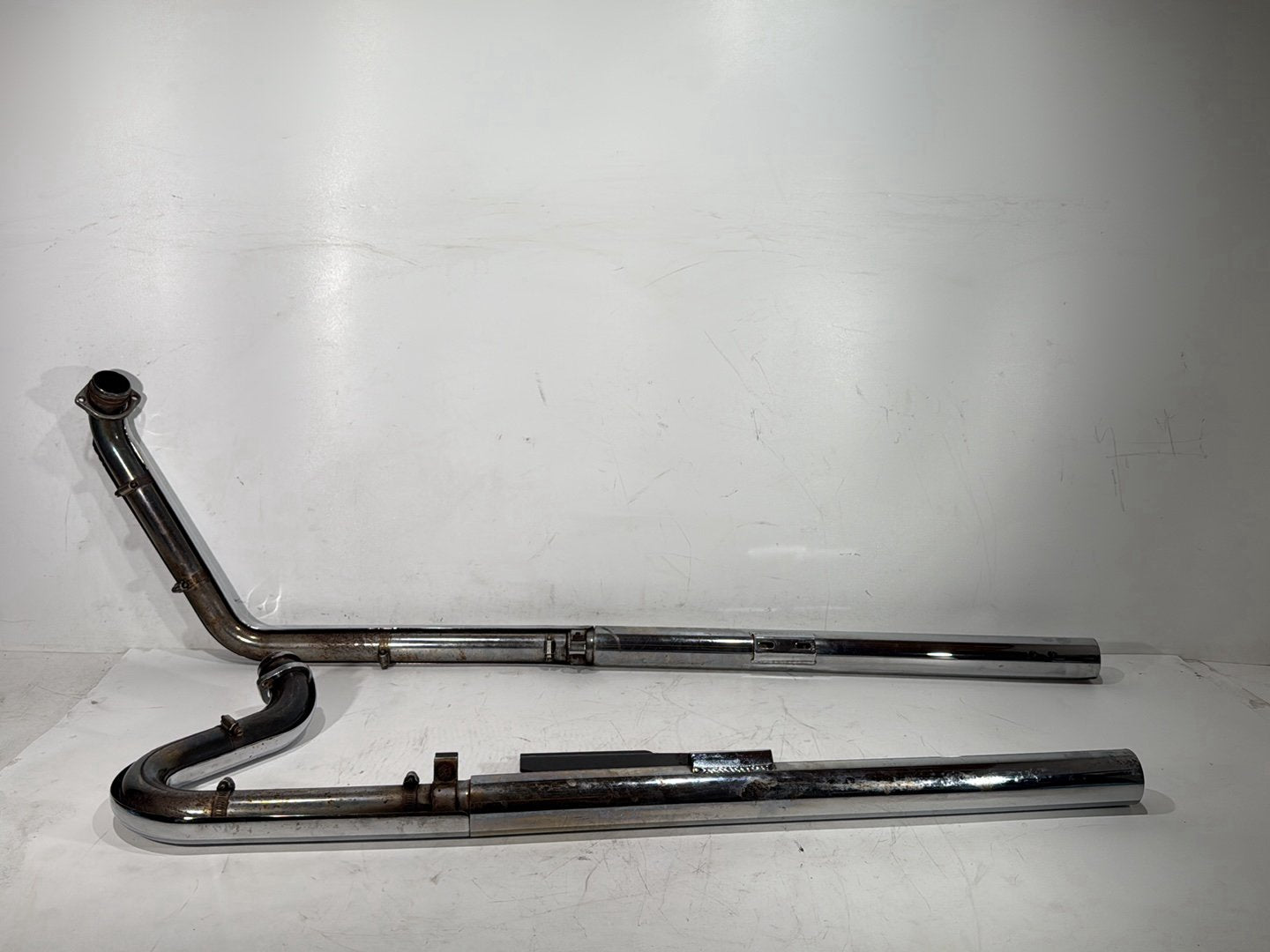 1998 Harley Softail Custom FXSTC OEM Exhaust Header Pipes Vance & Hines