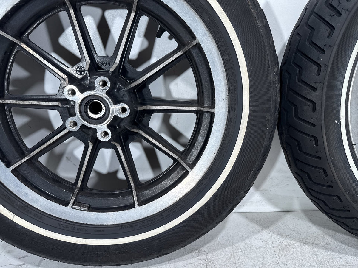 1995 Harley Electra Glide Touring FLHT Front & Rear Wheel Rim Tire MT90B16 16"