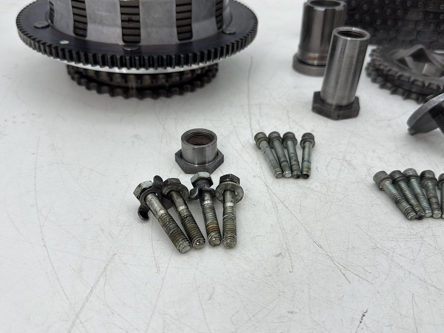2005 Harley Touring FLHRCI Road King Classic OEM Clutch Basket Chain Tensioner Kit