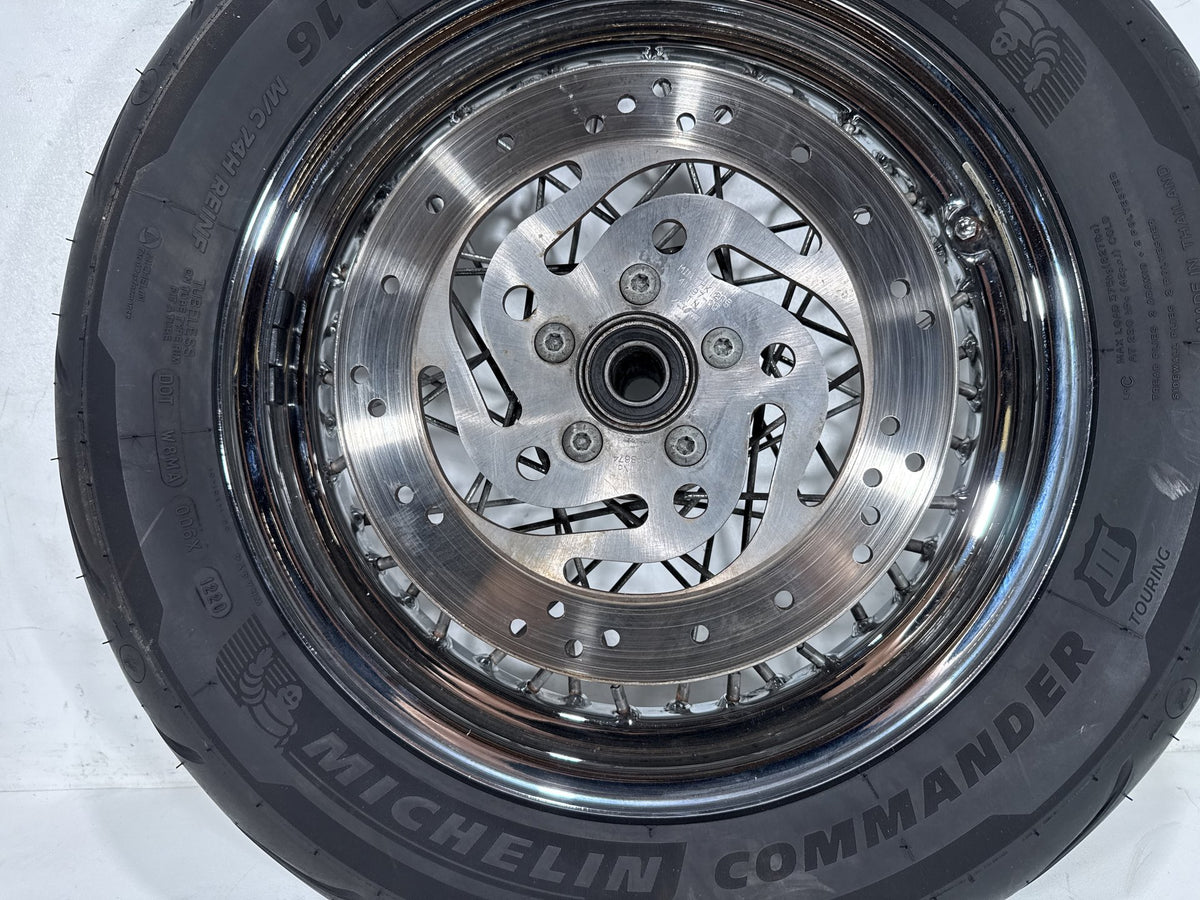 2003 Harley Road King Touring Classic OEM Rear Wheel Rim Tire Spoked MT90B16 16"