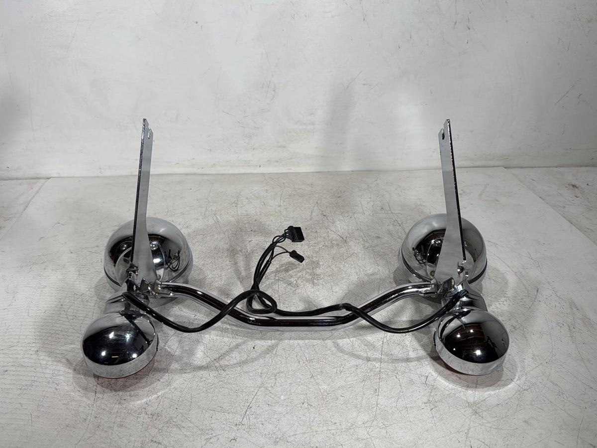 2005 Harley Road King Touring Police OEM Front Turn Signal Indicators Aux Light Bar
