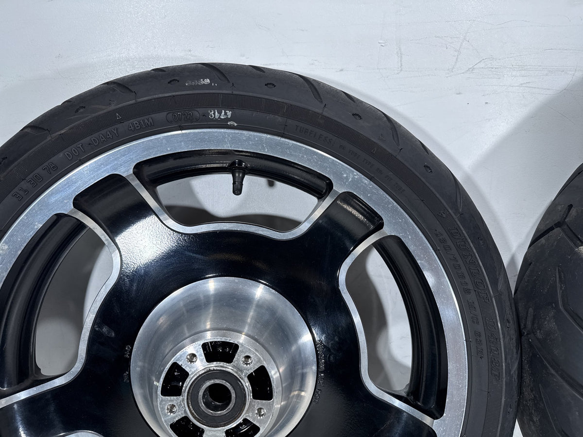 2012 Harley Street Glide Touring FLHX OEM Front & Rear Wheel Rim Tire 17" 16"