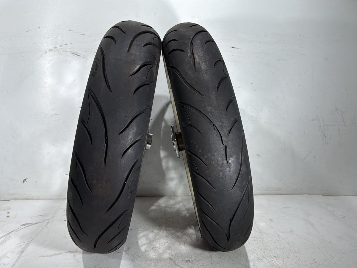 1990 Harley Electra Glide Touring Front Rear Wheel Rim Tire Spoked MT90B16 16"
