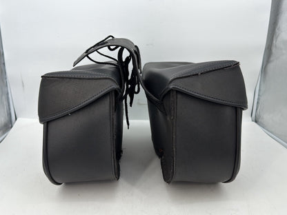 2004 - 2013 Harley-Davidson Sportster 883 Custom Rear Left Right Saddlebags Luggage Leather KEMI-MOTO