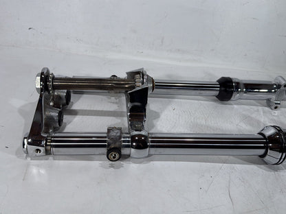 2000 Harley Dyna FXDWG Wide Glide OEM Front Triple Tree Set & LH RH Fork Legs Sliders