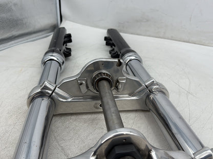 2010 Harley Dyna Fat Bob FXDF OEM Front Triple Tree Set & LH RH Fork Legs Sliders