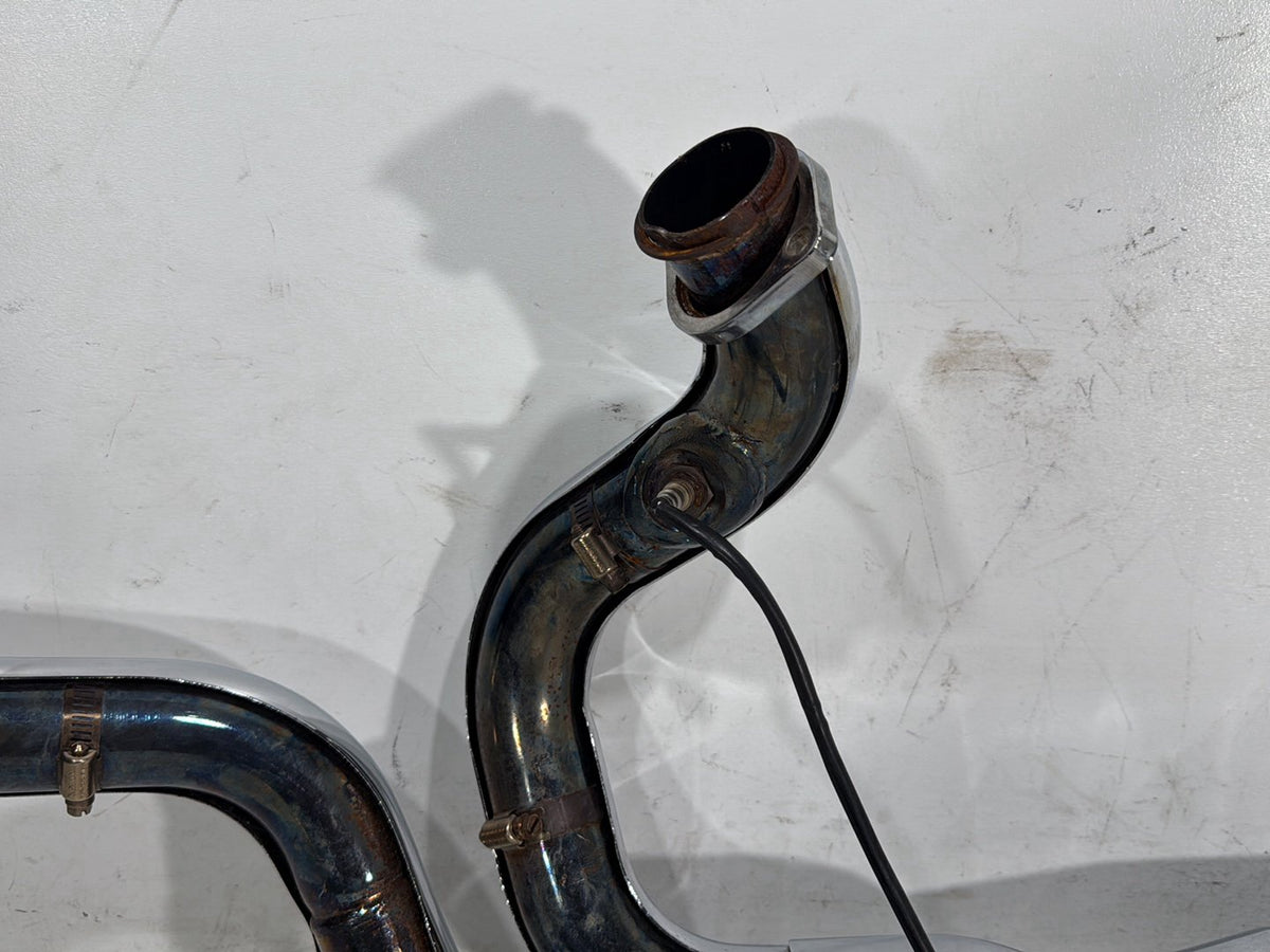 11 Harley Street Glide Touring Exhaust Header Pipe Muffler 2 into 1 NO Bracket