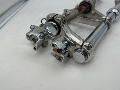 2009 Harley Sportster 1200 Low OEM Front Triple Tree Set LH RH Fork Legs Sliders
