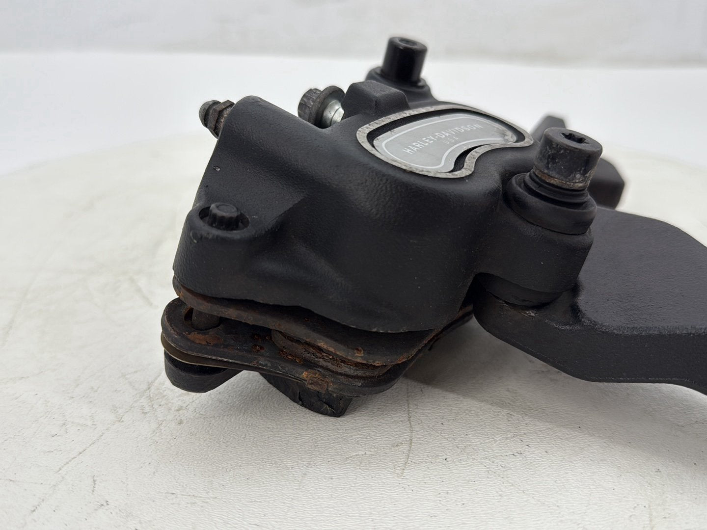 2012 Harley Dyna Fat Bob FXDF 103 OEM Rear Back Brake Caliper w/ Bracket