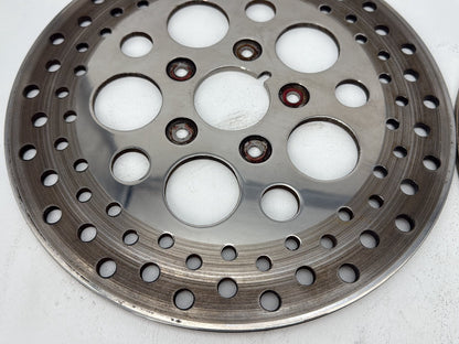 1991 Harley Heritage Softail Classic FLSTC OEM Front Brake Rotors Disc Pair