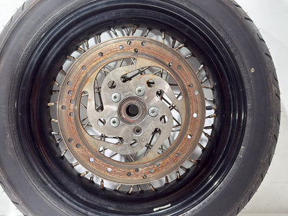 2009 Harley Dyna Street Bob FXDB OEM Front Rear Wheel Rim Tire Spoked 17" 19"