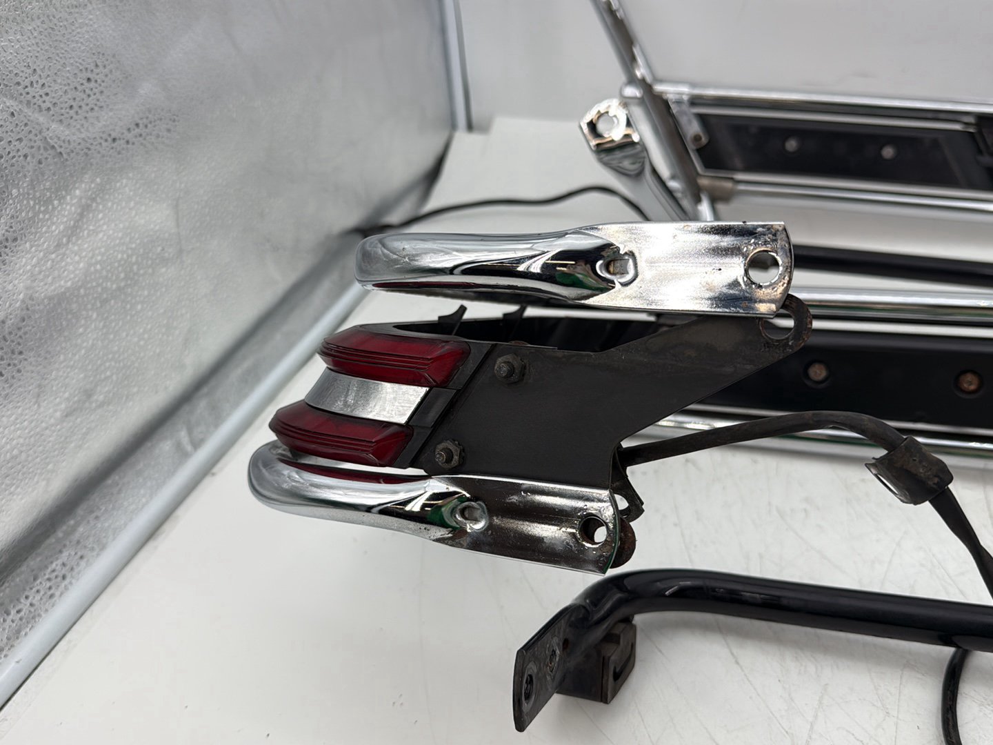 1995 Harley Touring FLHTCI Electra Glide Classic OEM Rear Left Right Saddlebag Guard Rails Bar